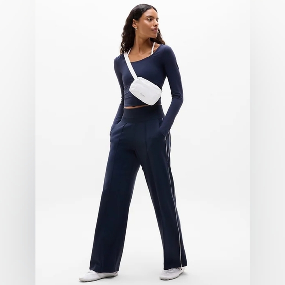Athleta Pants - Athleta Venice Track Stripe Wide Leg Pant
